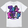 Dunk Low Championship Court Purple DopeSkill T-Shirt Talk Is Chip Graphic Streetwear - White