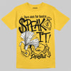 Jordan 5 'Tokyo' DopeSkill T-Shirt Speak It Graphic Streetwear - Gold