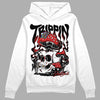 Jordan 1 High OG “Black/White” DopeSkill Hoodie Sweatshirt Trippin Graphic Streetwear - White 