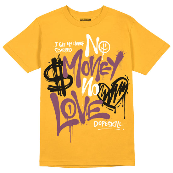 Jordan 1 Retro High OG Brotherhood DopeSkill University Gold T-Shirt No Money No Love Typo Graphic Streetwear