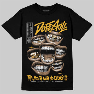 Jordan 5 'Tokyo' DopeSkill T-Shirt The Mouth With No Droughts Graphic Streetwear - Black