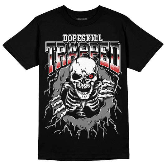 Jordan 1 High OG “Black/White” DopeSkill T-Shirt Trapped Halloween Graphic Streetwear - Black