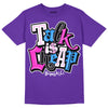 Dunk Low Championship Court Purple DopeSkill Purple T-shirt Talk Is Chip Graphic Streetwear