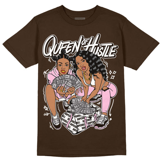 Jordan 11 Retro Neapolitan DopeSkill Velvet Brown T-shirt Queen Of Hustle Graphic Streetwear