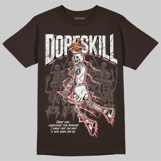 Jordan 1 High OG “Baroque Brown” DopeSkill T-Shirt Thunder Dunk Graphic Streetwear - Dark Chocolate