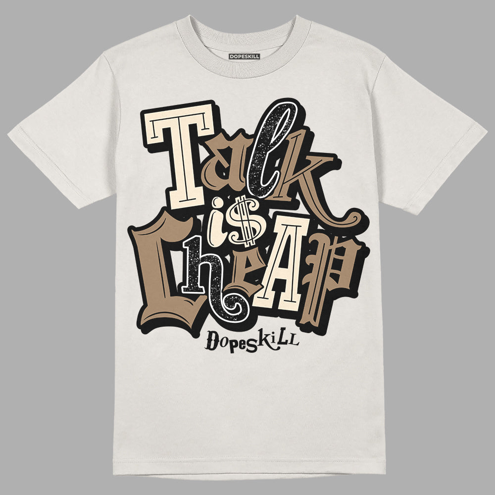 Jordan 5 SE “Sail” DopeSkill Sand T-shirt Talk Is Chip Graphic Streetwear