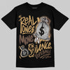 Jordan 5 “Earth/Metallic Gold” DopeSkill T-Shirt Real Ones Move In Silence Garaphic Streetwear - Black