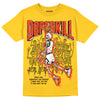 Jordan 4 Retro “Vivid Sulfur” DopeSkill Yellow T-shirt Thunder Dunk Graphic Streetwear 