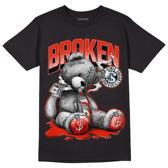 Jordan 6 Retro Toro Bravo DopeSkill T-Shirt Sick Bear Graphic Streetwear - Black