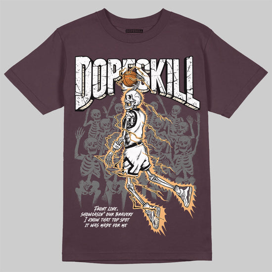 A Ma Maniere x Air Jordan 4 "Phantom" DopeSkill Maroon T-shirt Thunder Dunk Graphic Streetwear