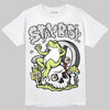 Jordan 4 GS “Light Lemon Twist” DopeSkill T-Shirt Stay Busy Graphic Streetwear - White