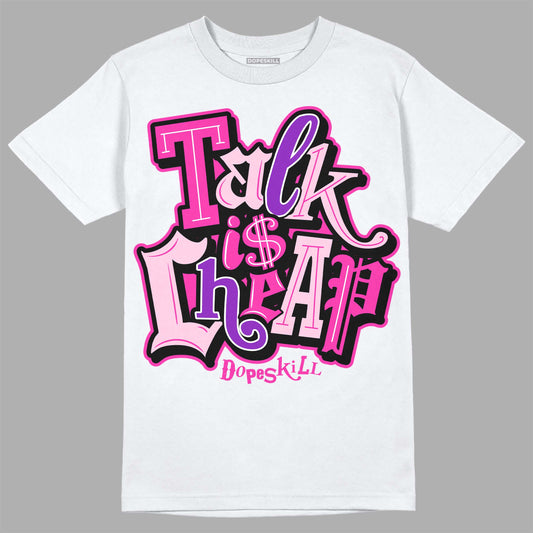 Pink Sneakers DopeSkill T-Shirt Talk Is Chip Graphic Streetwear - White