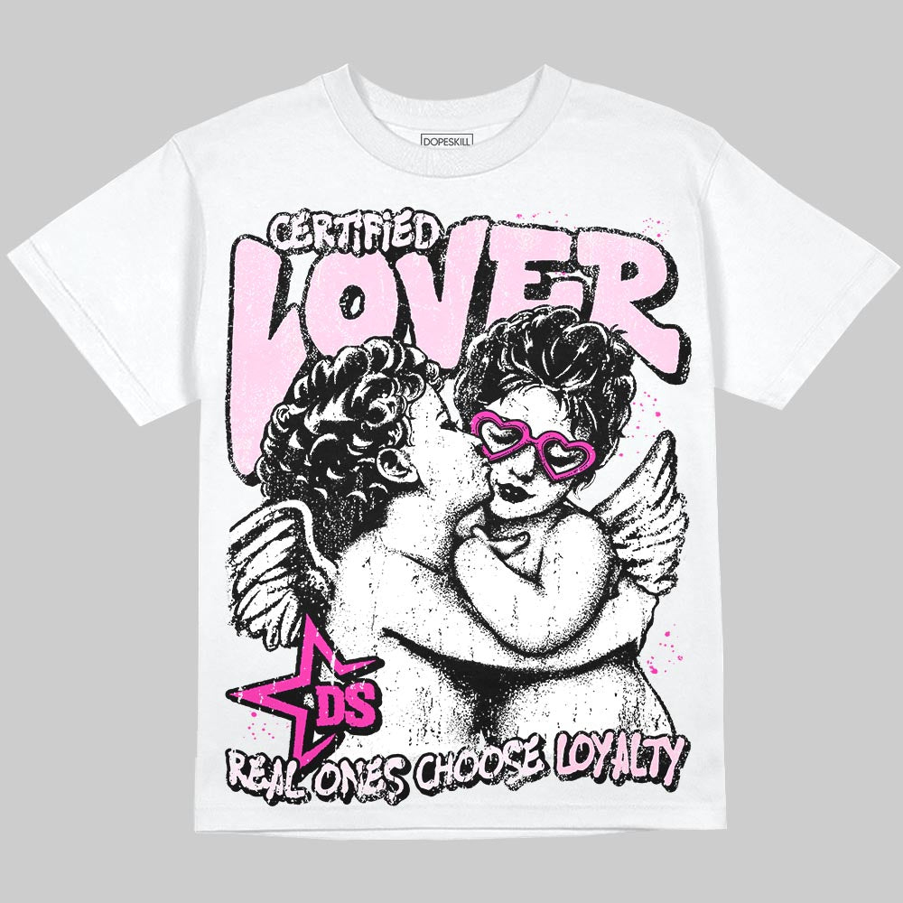 Dunk Low GS 'Triple Pink' DopeSkill T-Shirt Real Ones Choose Loyalty Graphic Streetwear - White