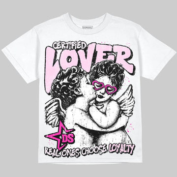 Dunk Low GS 'Triple Pink' DopeSkill T-Shirt Real Ones Choose Loyalty Graphic Streetwear - White