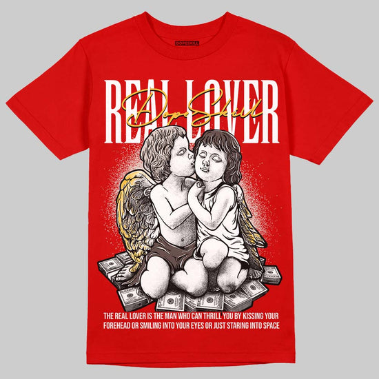 Adidas Samba OG Cloud White Better Scarlet Supplier Colour DopeSkill T-Shirt Real Lover Graphic Streetwear - Red