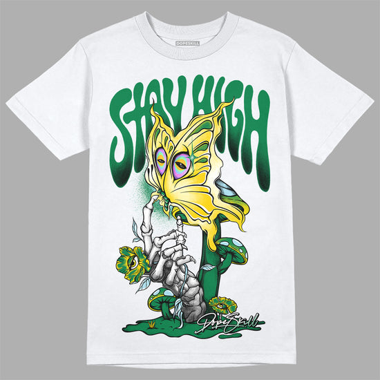 Jordan 5 “Lucky Green” DopeSkill T-Shirt Stay High Graphic Streetwear - White