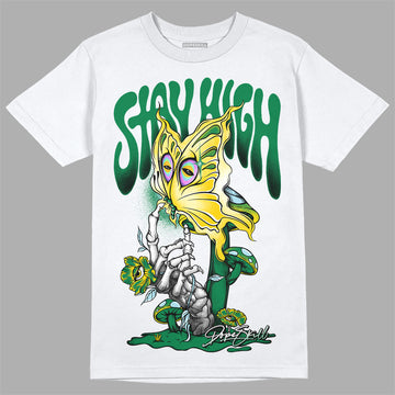 Jordan 5 “Lucky Green” DopeSkill T-Shirt Stay High Graphic Streetwear - White