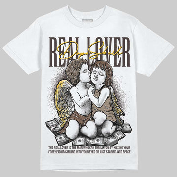 SoleFly x Air Jordan 12 Retro SP 'Cafecito/Baroque Brown' DopeSkill T-Shirt Real Lover Graphic Streetwear - White