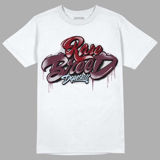 Jordan 5 Retro Burgundy (2023) DopeSkill T-Shirt Rare Breed Type Graphic Streetwear - White 