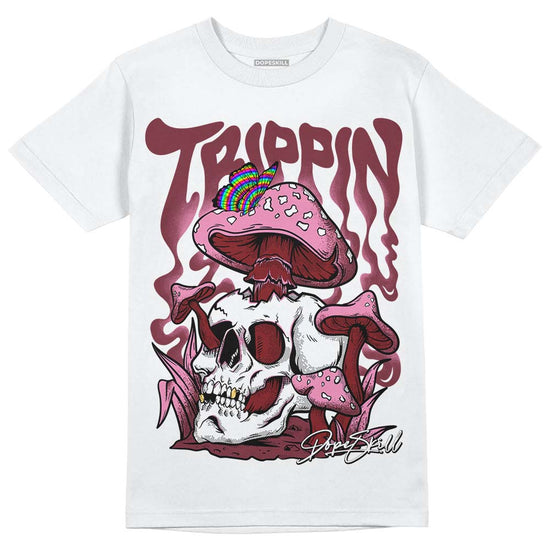 Jordan 1 Retro High OG “Team Red” DopeSkill T-Shirt Trippin Graphic Streetwear - White