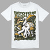 Jordan 4 Retro SE Craft Medium Olive DopeSkill T-Shirt Resist Graphic Streetwear - White 