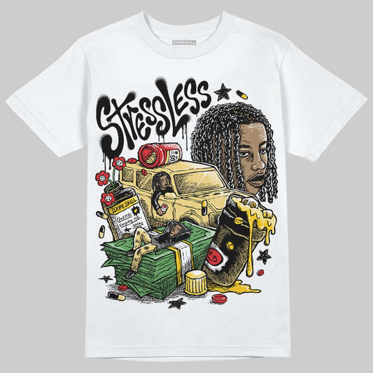 Quai 54 x Air Jordan 1 Retro Low OG Tour Yellow Black DopeSkill T-Shirt Stressless Graphic Streetwear - White