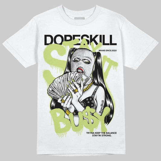 Jordan 5 “Luminous Green” DopeSkill T-Shirt Stay It Busy Graphic Streetwear - White