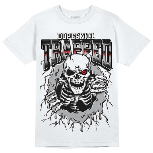 Jordan 1 Low OG “Shadow” DopeSkill T-Shirt Trapped Halloween Graphic Streetwear - White