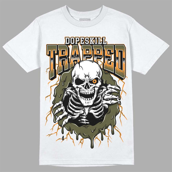 Jordan 5 "Olive" DopeSkill T-Shirt Trapped Halloween Graphic Streetwear - White