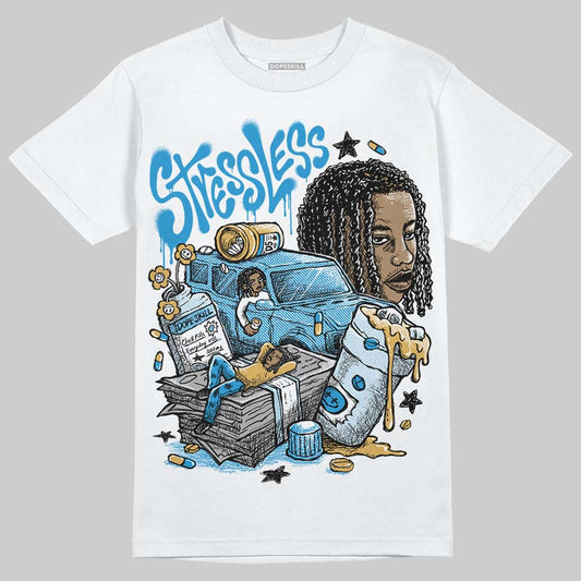 Jordan 4 Denim “Worn Blue” DopeSkill T-Shirt Stressless Graphic Streetwear - WHite