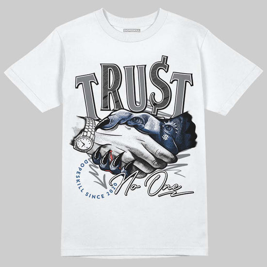 Jordan 9 Retro 'Flint Grey' 2026 DopeSkill T-Shirt Trust No One Graphic Streetwear - White