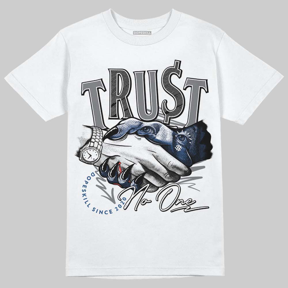 Jordan 9 Retro 'Flint Grey' 2026 DopeSkill T-Shirt Trust No One Graphic Streetwear - White