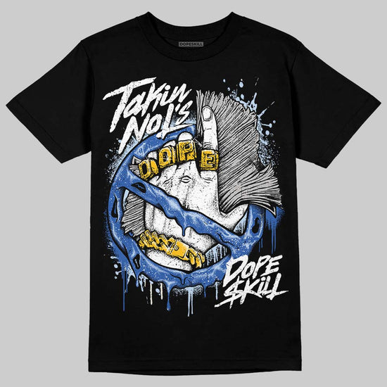 Awake NY x Jordan 5 Retro 'Black Racer Blue' DopeSkill T-Shirt Takin No L's Graphic Streetwear - Black