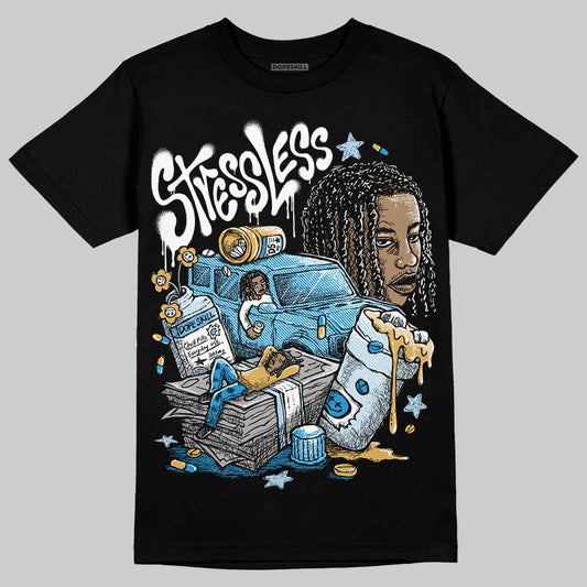 Jordan 4 Denim “Worn Blue” DopeSkill T-Shirt Stressless Graphic Streetwear - Black