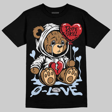 Jordan 5 Retro OG Black Metallic Reimagined DopeSkill T-Shirt Broken Bear Graphic Streetwear - Black