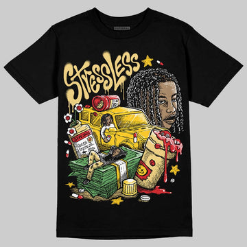 Quai 54 x Air Jordan 1 Retro Low OG Tour Yellow Black DopeSkill T-Shirt Stressless Graphic Streetwear - black