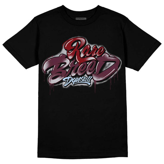 Jordan 5 Retro Burgundy (2023) DopeSkill T-Shirt Rare Breed Type Graphic Streetwear - Black 