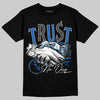 Air Foamposite One “International Blue” DopeSkill T-Shirt Trust No One Graphic Streetwear - Black