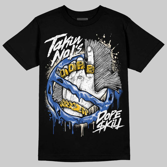Jordan 1 Low Travis Scott x Fragment DopeSkill T-Shirt Takin No L's Graphic Streetwear - Black