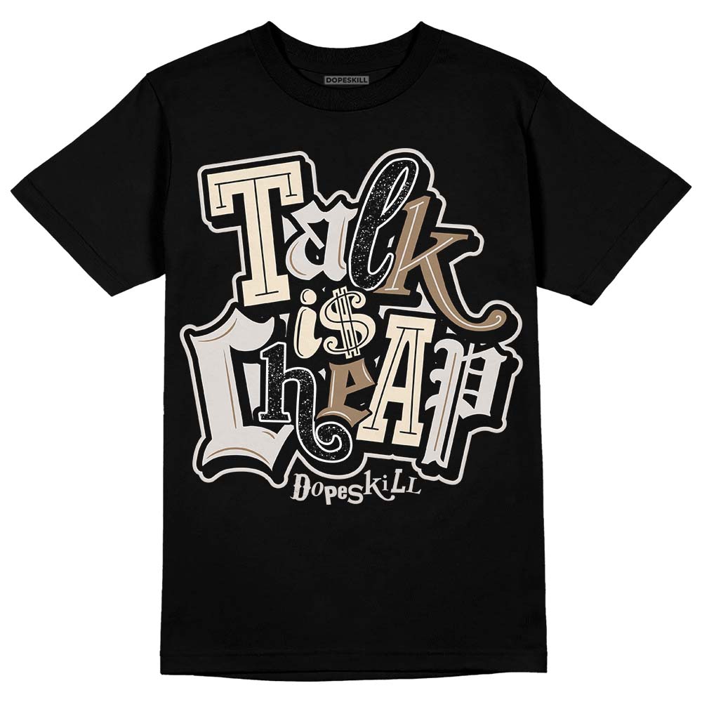 Jordan 5 SE “Sail” DopeSkill T-Shirt Talk Is Chip Graphic Streetwear - Black