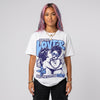 University Blue 6s DopeSkill Oversize Print T-Shirt Real Ones Choose Loyalty Graphic