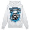 Jordan 4 Retro Military Blue DopeSkill Hoodie Sweatshirt Trapped Halloween Graphic Streetwear - White