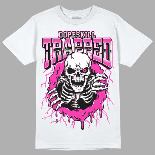 Pink Sneakers DopeSkill T-Shirt Trapped Halloween Graphic Streetwear - White