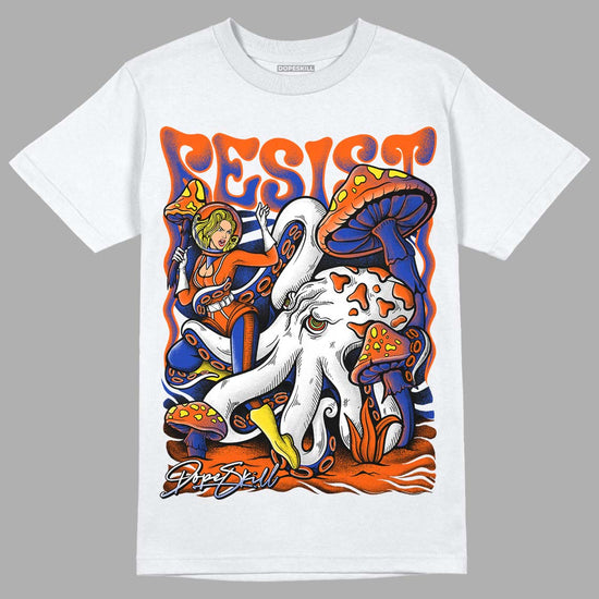 Dunk Low Futura Orange Blaze DopeSkill T-Shirt Resist Graphic Streetwear - White 