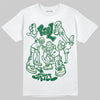 Jordan 13 GS “Pine Green” DopeSkill T-Shirt Real Y2K Players Graphic Streetwear - White