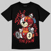 Union LA x Air Jordan 1 High OG “Chicago/Shadow” DopeSkill T-Shirt Smile Through The Pain Graphic Streetwear - Black