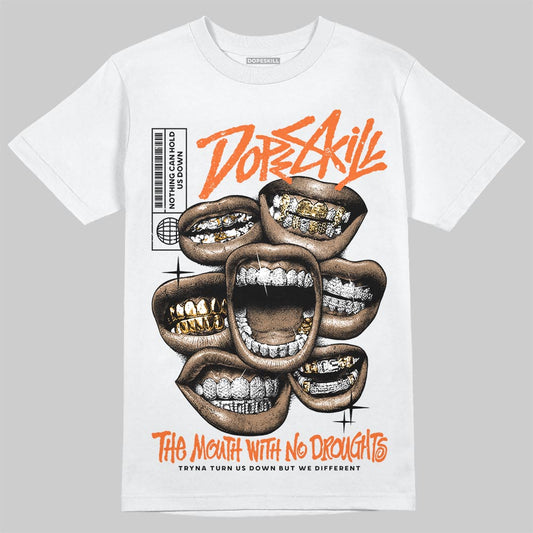 Jordan 1 Retro High OG Shattered Backboard (2025) DopeSkill T-Shirt The Mouth With No Droughts Graphic Streetwear - White