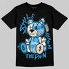 Jordan 1 High OG “UNC” Reimagined DopeSkill T-Shirt Smile Through The Pain Graphic Streetwear - Black