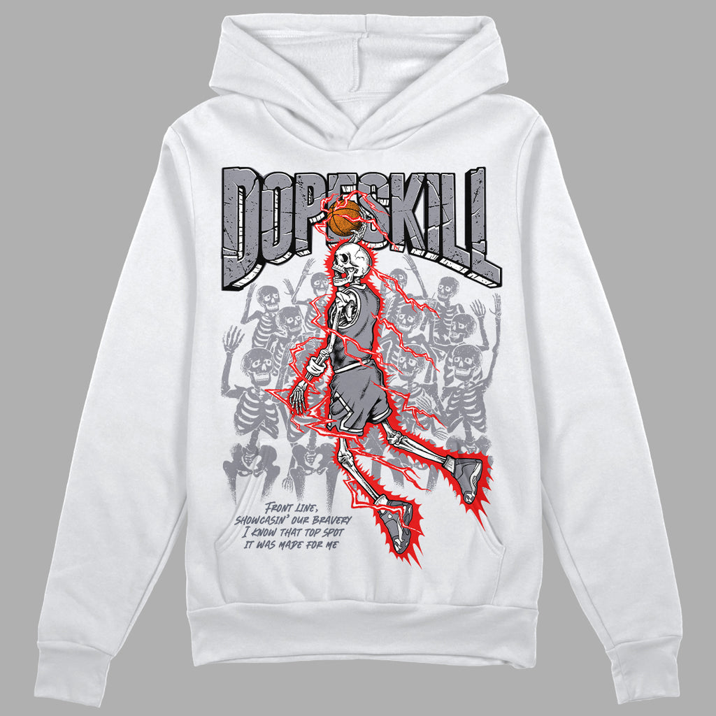 Jordan 14 Retro 'Stealth' DopeSkill Hoodie Sweatshirt Thunder Dunk Graphic Streetwear - White
