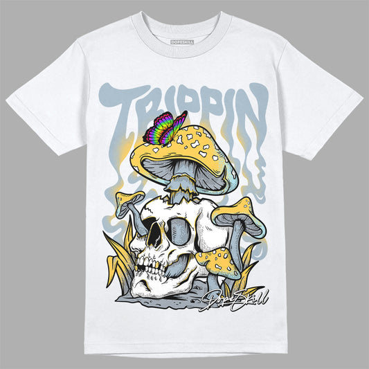 Jordan 13 “Blue Grey” DopeSkill T-Shirt Trippin Graphic Streetwear - White 